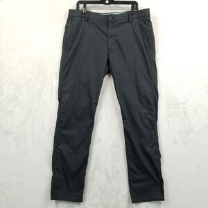 Kit + Ace Pants Men 36 x 31 Black Performance Technical Stretch Straight‎ Leg